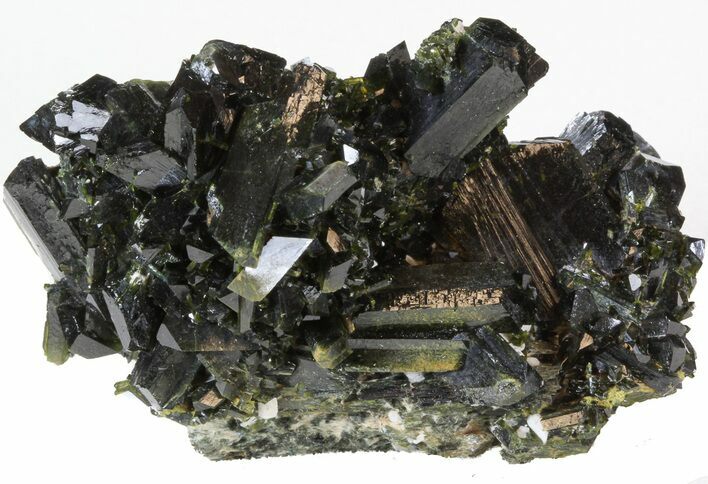 Epidote Crystal Cluster on Actinolite - Pakistan #41583